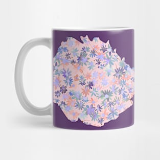 Daisies Spring Countryside Pastel Coral Mug